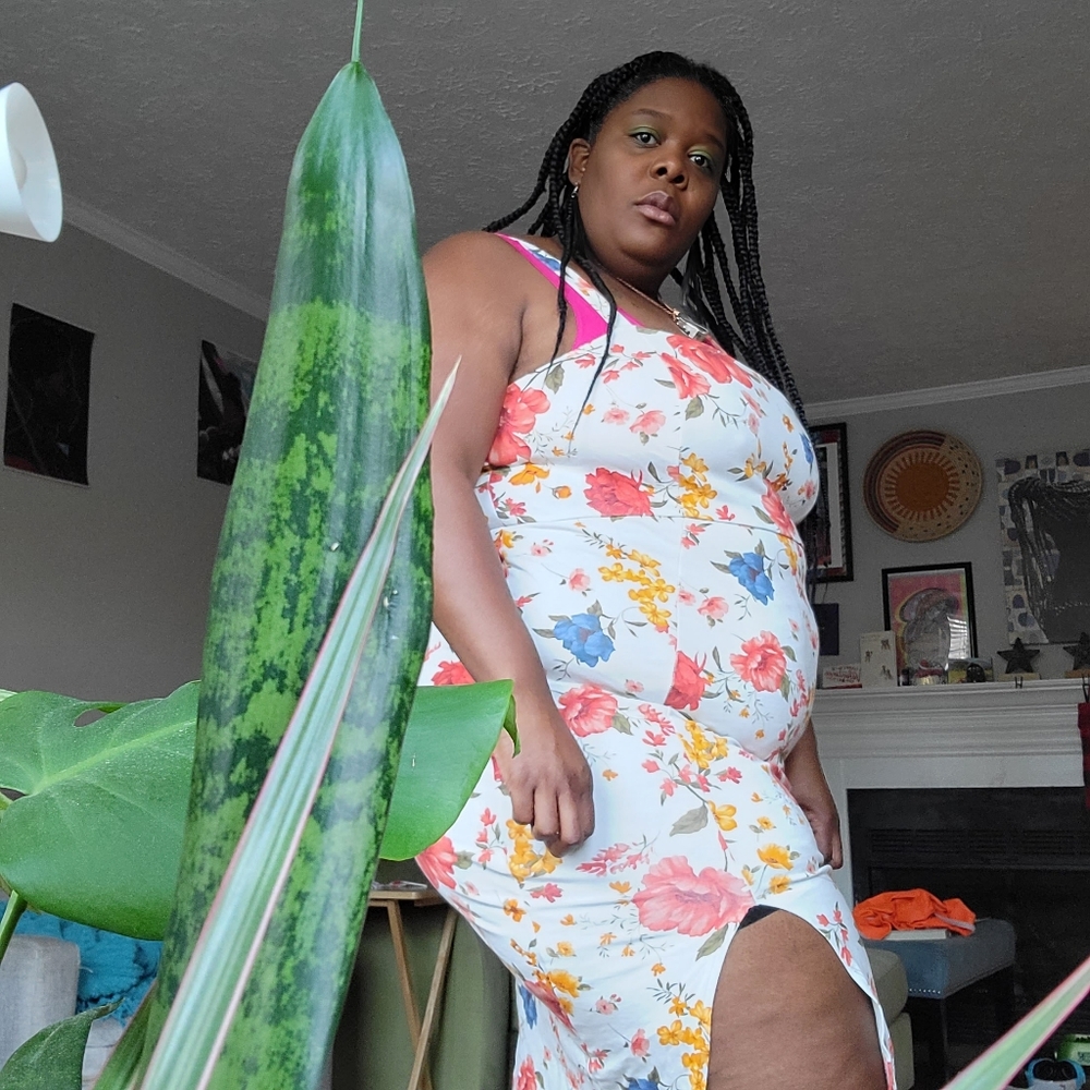 Forever21 plus size flower dress